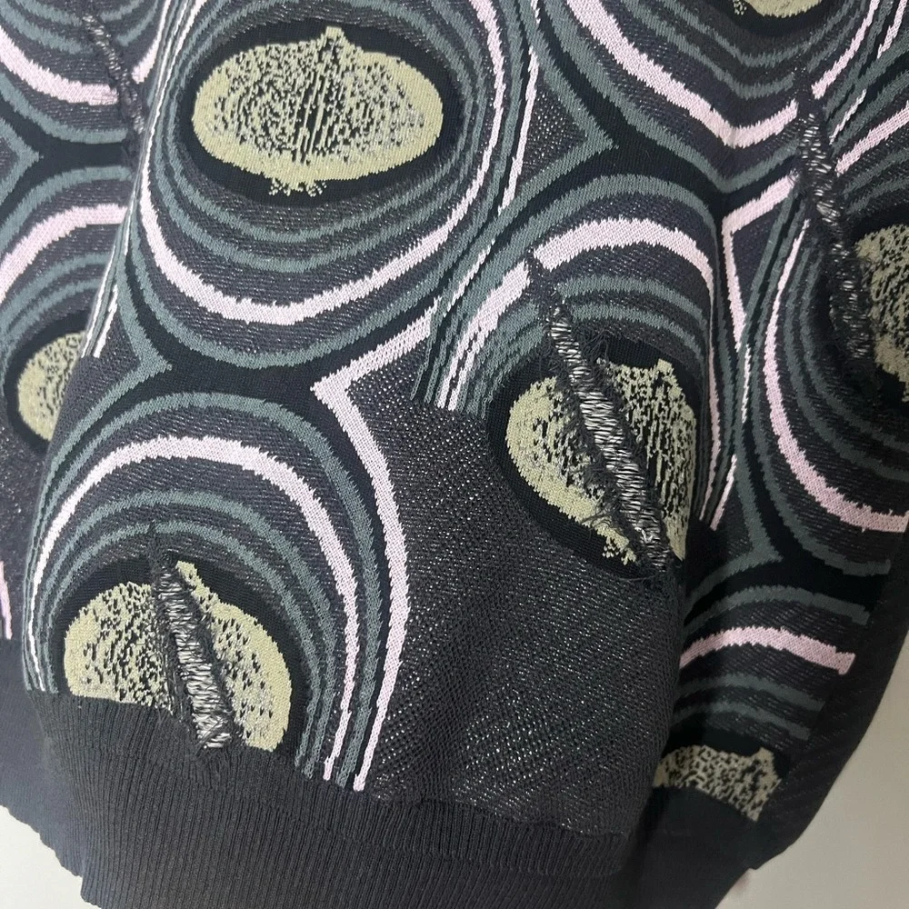 JNBY V-Neck Onion Print Sleeveless Knit Vest XL